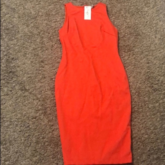 🆕Poppy Orange Sleeveless Sheath Dress - Picture 2 of 3